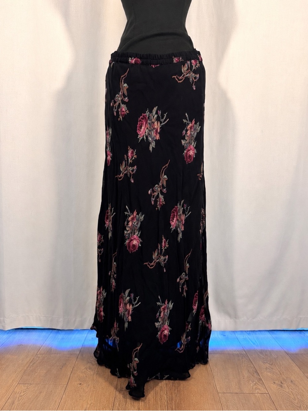 Vintage Neo Nostalgia Floral Maxi Skirt